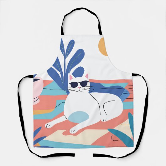 All-over Print Apron Schort (Voorkant)