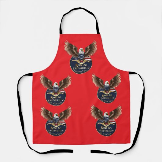 All-over Print Apron Schort (Voorkant)