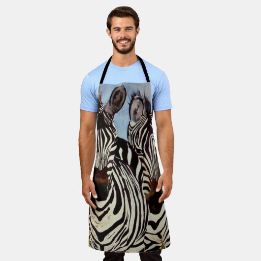 All-over Print Apron Schort (Gedragen)