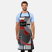 All-over Print Apron Schort (Gedragen)