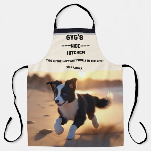 All-over Print Apron Schort (Voorkant)