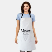 All-Over Print Apron Schort (Gedragen)