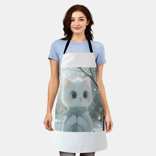 All-over Print Apron Schort (Gedragen)