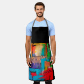 All-over Print Apron Schort (Gedragen)