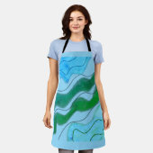 All-over Print Apron Schort (Gedragen)