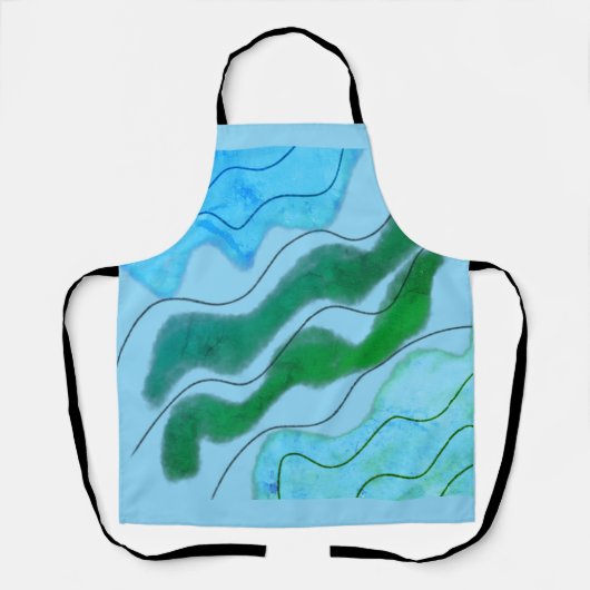 All-over Print Apron Schort (Voorkant)