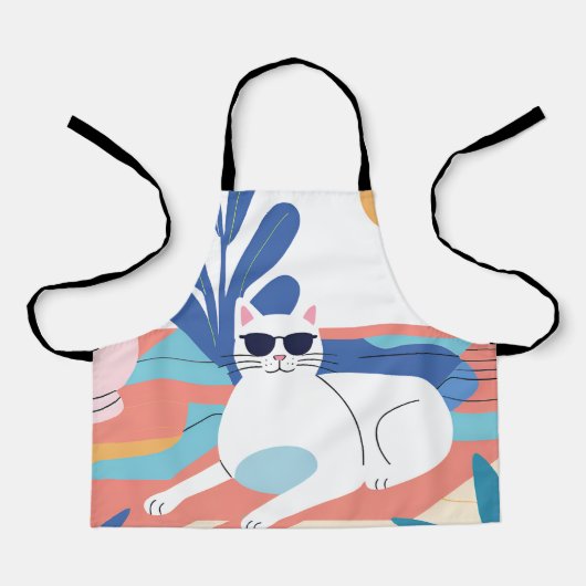 All-over Print Apron Schort (Voorkant)