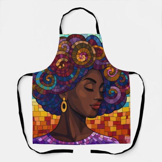 All-over Print Apron Schort (Voorkant)