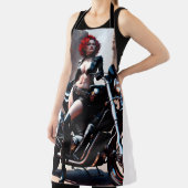 All-over Print Apron Schort (Insitu)