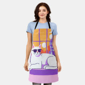 All-over Print Apron Schort (Gedragen)