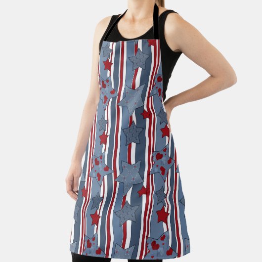 All-over Print Apron Schort (Insitu)