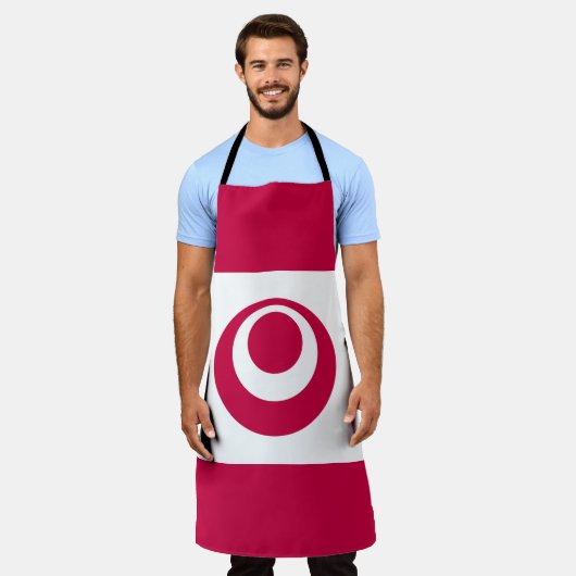 All-over Print Apron Schort (Gedragen)