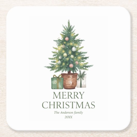 All-over Print Apron Vierkante Kartonnen Onderzetter (Voorkant)