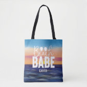 All-Over-Print Canvas tas Beach Babe (Voorkant)