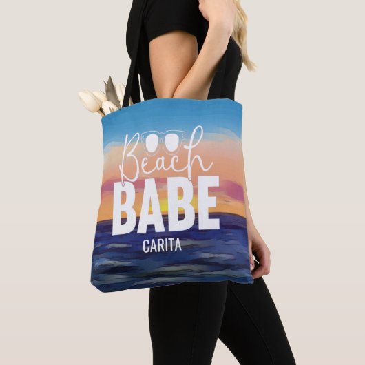 All-Over-Print Canvas tas Beach Babe (Dichtbij)