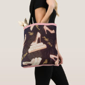 All-Over-Print Canvas tas "Fabulous Pink Shoes" (Dichtbij)