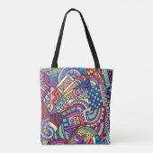All-Over-Print Canvas tas – Gemiddeld (Achterkant)