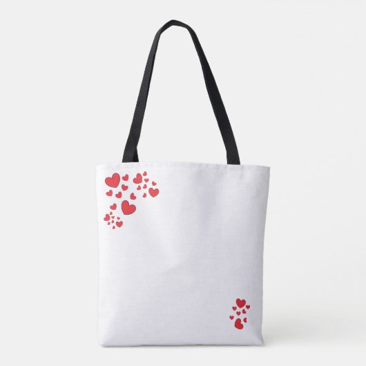 All-Over-Print Canvas tas, gemiddeld Draagtas (Achterkant)