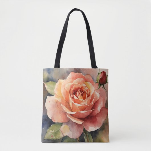All-Over-Print Canvas tas, gemiddeld Draagtas (Voorkant)