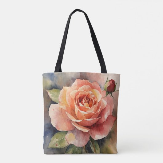 All-Over-Print Canvas tas, gemiddeld Draagtas (Achterkant)