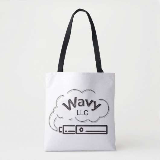 All-Over-Print Canvas tas, gemiddeld Draagtas (Voorkant)