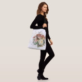 All-Over-Print Canvas tas, groot Crossbody Tas (Op model)