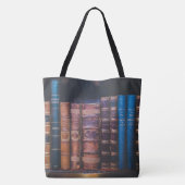 All-Over-Print Canvas tas voor bibliotheekboeken, (Achterkant)