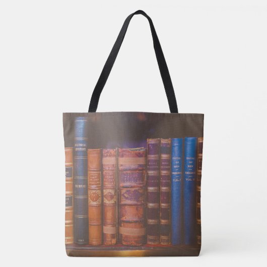 All-Over-Print Canvas tas voor bibliotheekboeken,  (Voorkant)