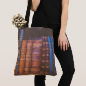 All-Over-Print Canvas tas voor bibliotheekboeken,  (Dichtbij)