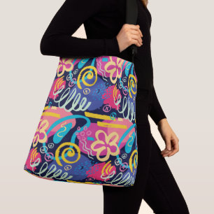All-Over-Print Cross Body Bag, Groot Crossbody Tas