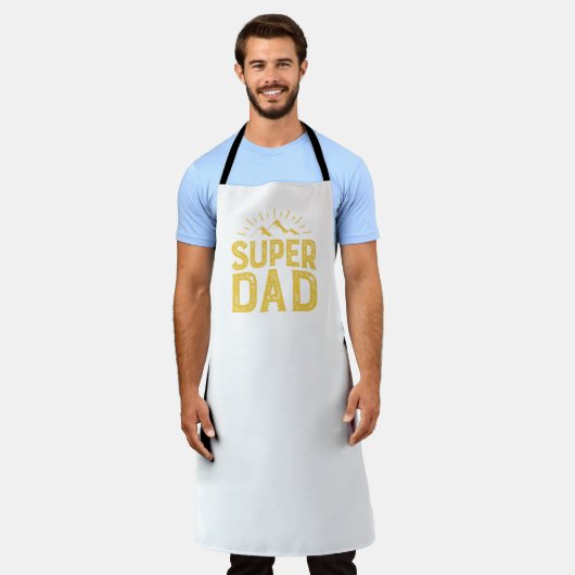 All-Over Print father's day apron Schort (Gedragen)