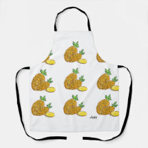 All-Over Print Keuken Schort : Ananas