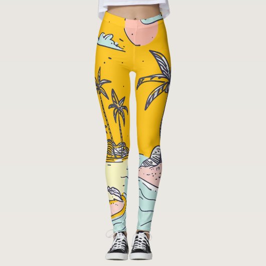All-Over Print Leggings (Devant)