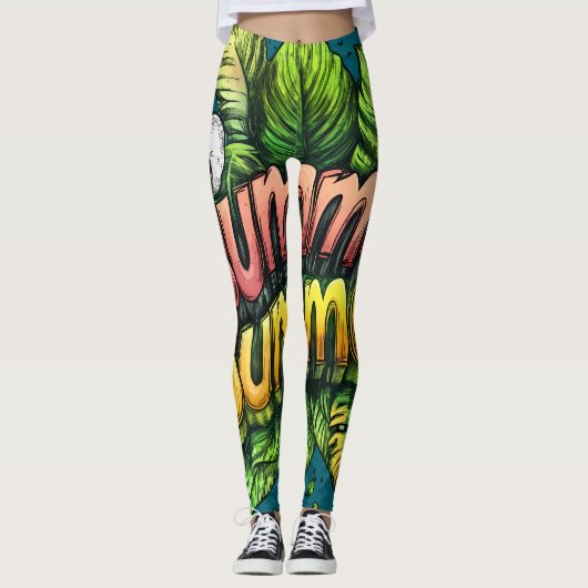 All-Over Print Leggings (Devant)