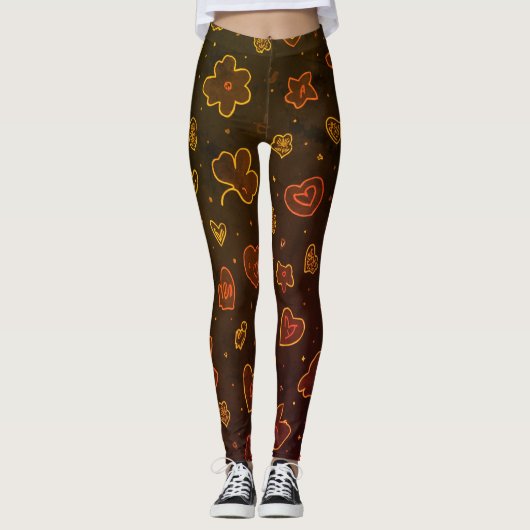All-Over-Print Leggings (Voorkant)