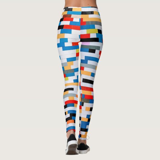 All-Over-Print Leggings met -meerkleurenpatroon (Achterkant)