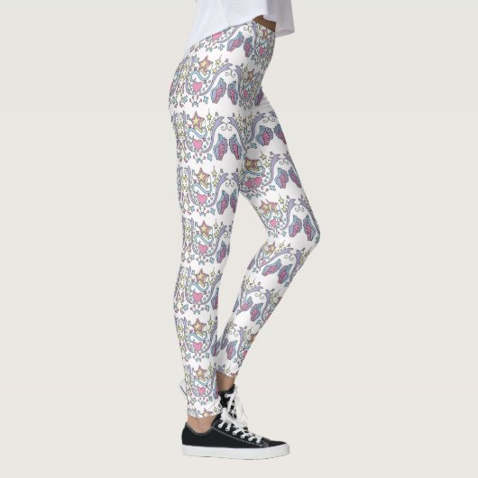 All-over-print Leggings Wing Heart Star Design (Rechts)