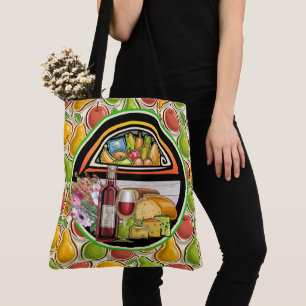All Over Print Market Tote 3 - Zie achterkant Draagtas