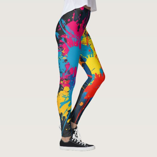 All-over-Print Paint Splatter Leggings (Rechts)