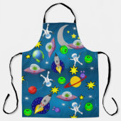 All Over Print Schort Astronaut Buitenaardse Wezen (Voorkant)