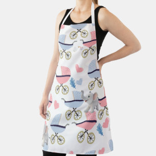All Over Print Schort Baby Ooievaar Kinderwagen Ol