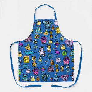 All-Over Print Schort - Blauw (Volwassene)