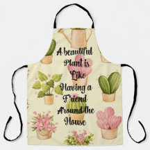 All-Over Print Schort, Groot met Plant Quote