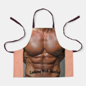 All-Over Print Schort Koken met Spieren – Smaak (Voorkant)