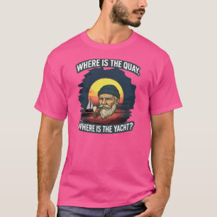 All-Over Print Schort Waar is de kade, waar is het T-shirt
