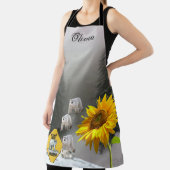 All Over Print Schort Zonnebloem Bloemen Polar Bee (Insitu)