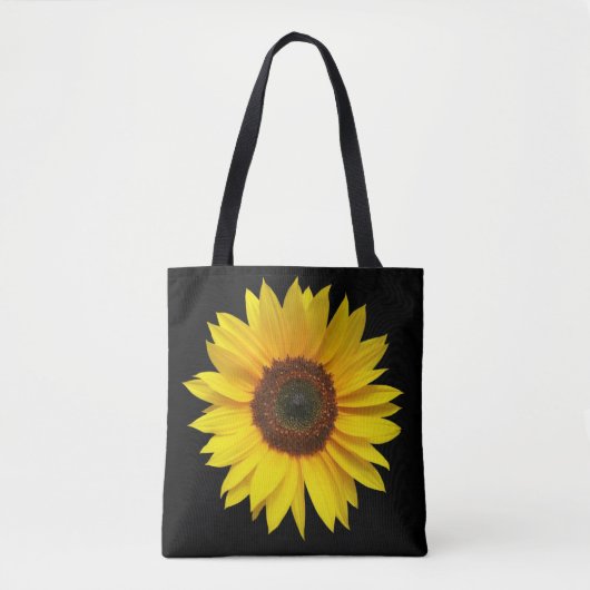 All-Over Print Sunflower Canvas tas (Voorkant)