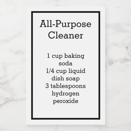 All Purpose Cleaner-label Wijn Etiket (Enkel label)