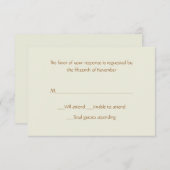 All Purpose Sand Response Card RSVP Kaartje (Voorkant / Achterkant)