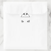 All Seeing Eye crest symboliek F&AM Ster Sticker (Tas)